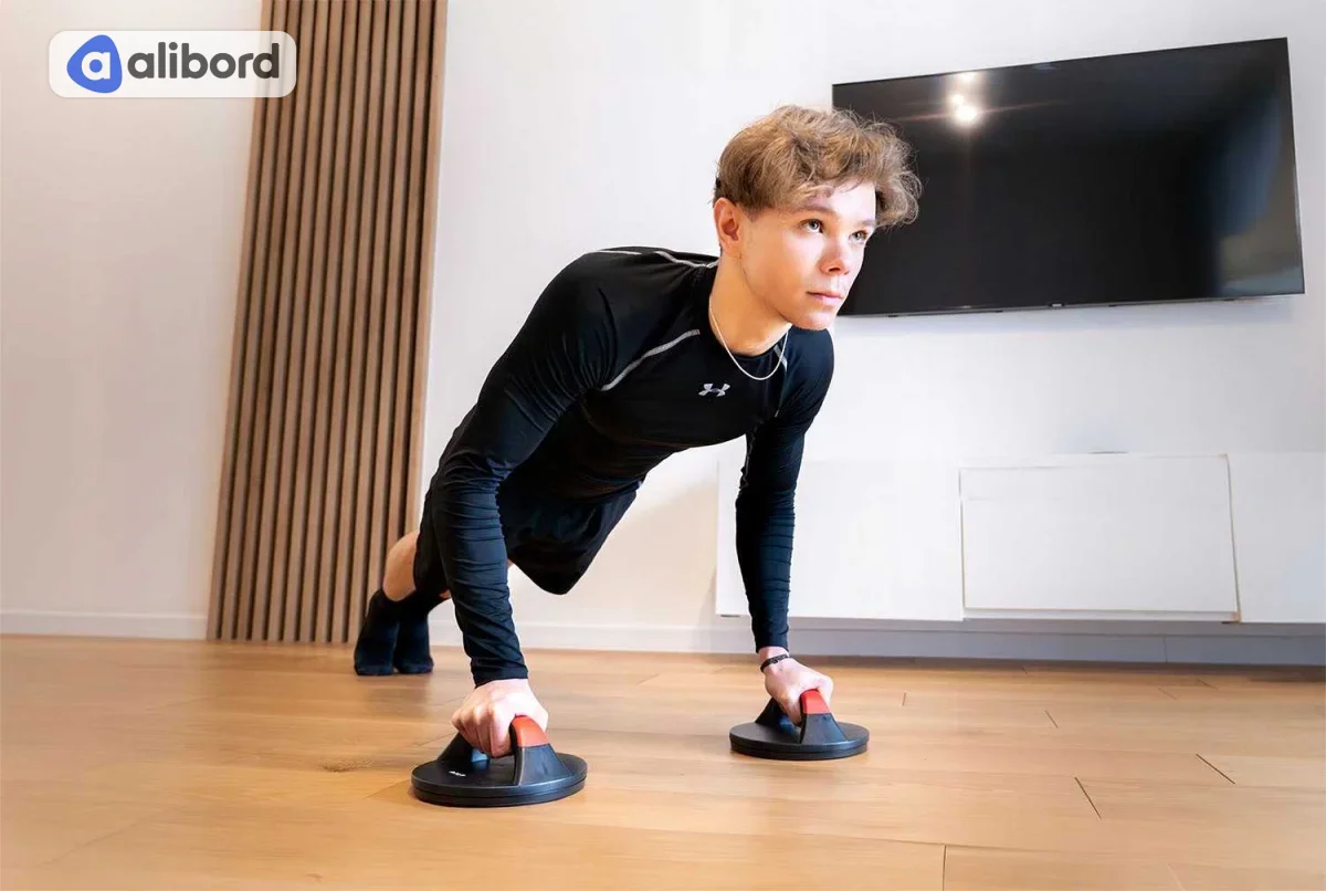Упоры для отжиманий от пола поворотные пластиковые IRON GYM PUSH UP PRO нагрузка 125 кг — фото 7