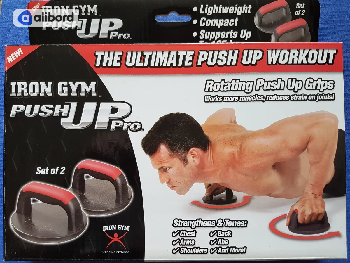 Упоры для отжиманий от пола поворотные пластиковые IRON GYM PUSH UP PRO нагрузка 125 кг — фото 8