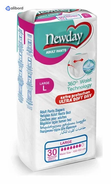 Підгузники труси для дорослих NewDay Adult Pants L, 30шт