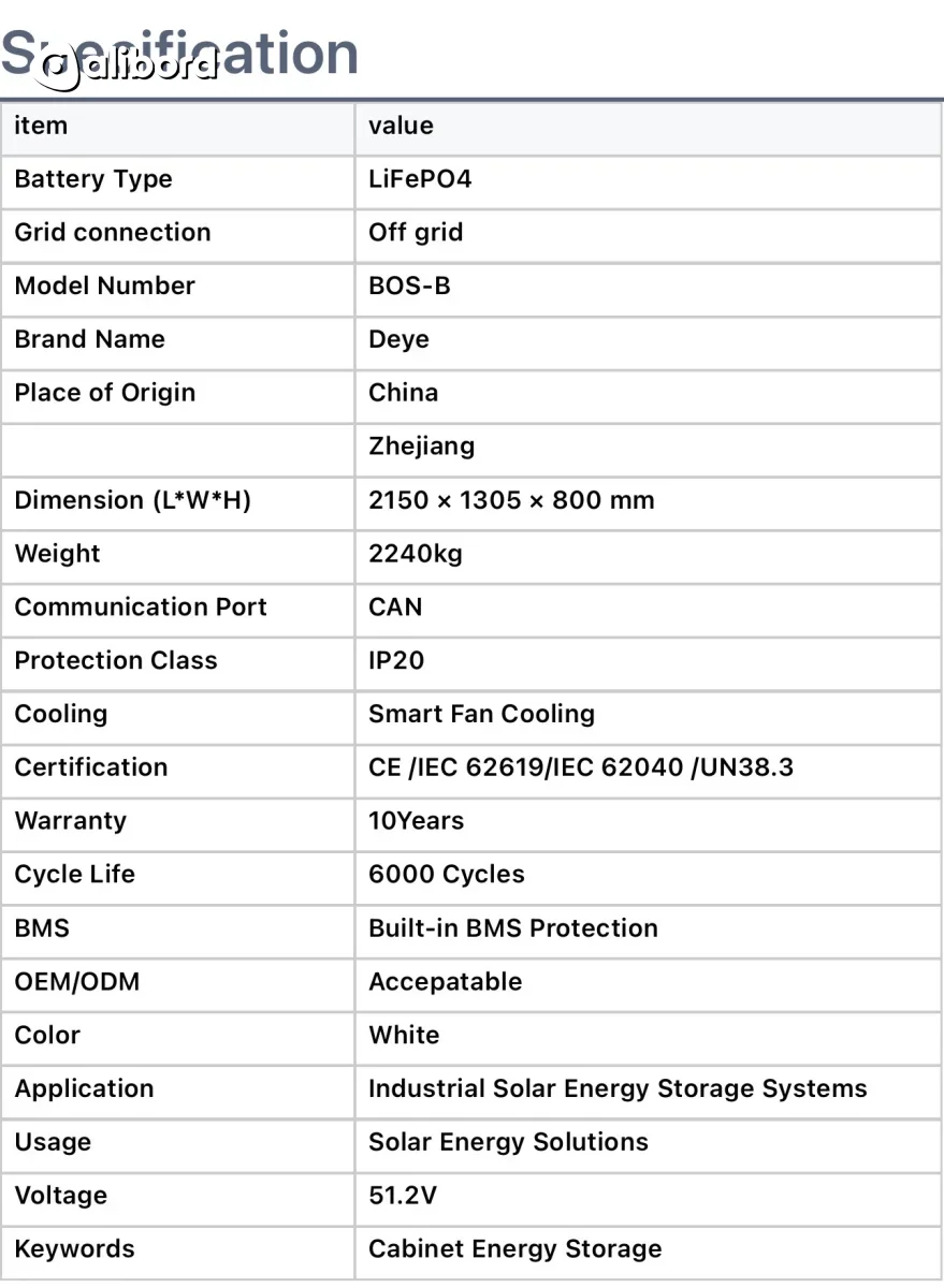 Deye BOS-B Pro-A3 (C&amp;I ESS Solution) — фото 8