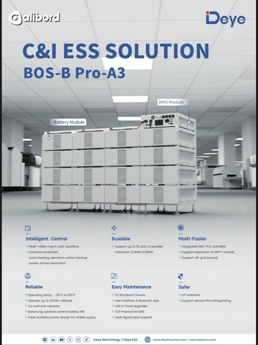 Deye BOS-B Pro-A3 (C&I ESS Solution)