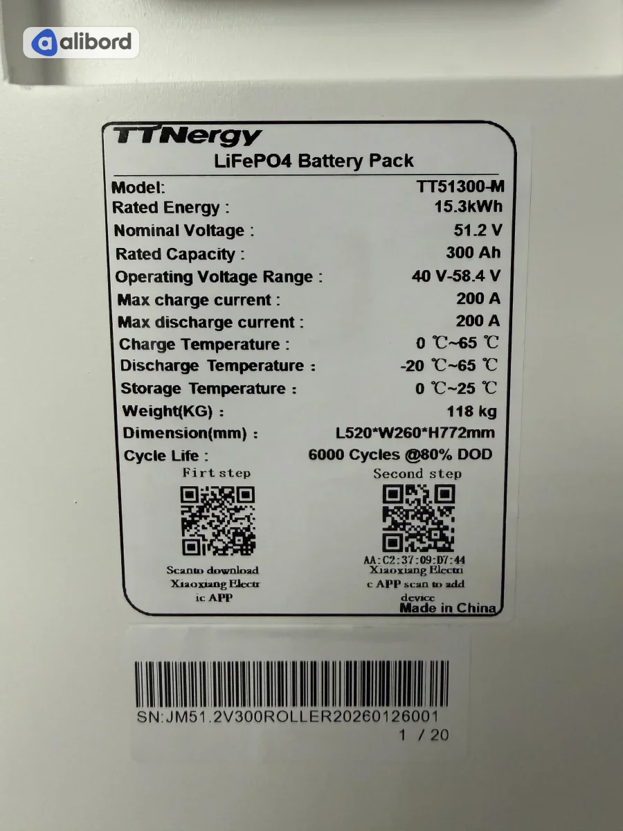 Батарея 15.3квт TTN ENERGY STORAGE LITHIUM — фото 4