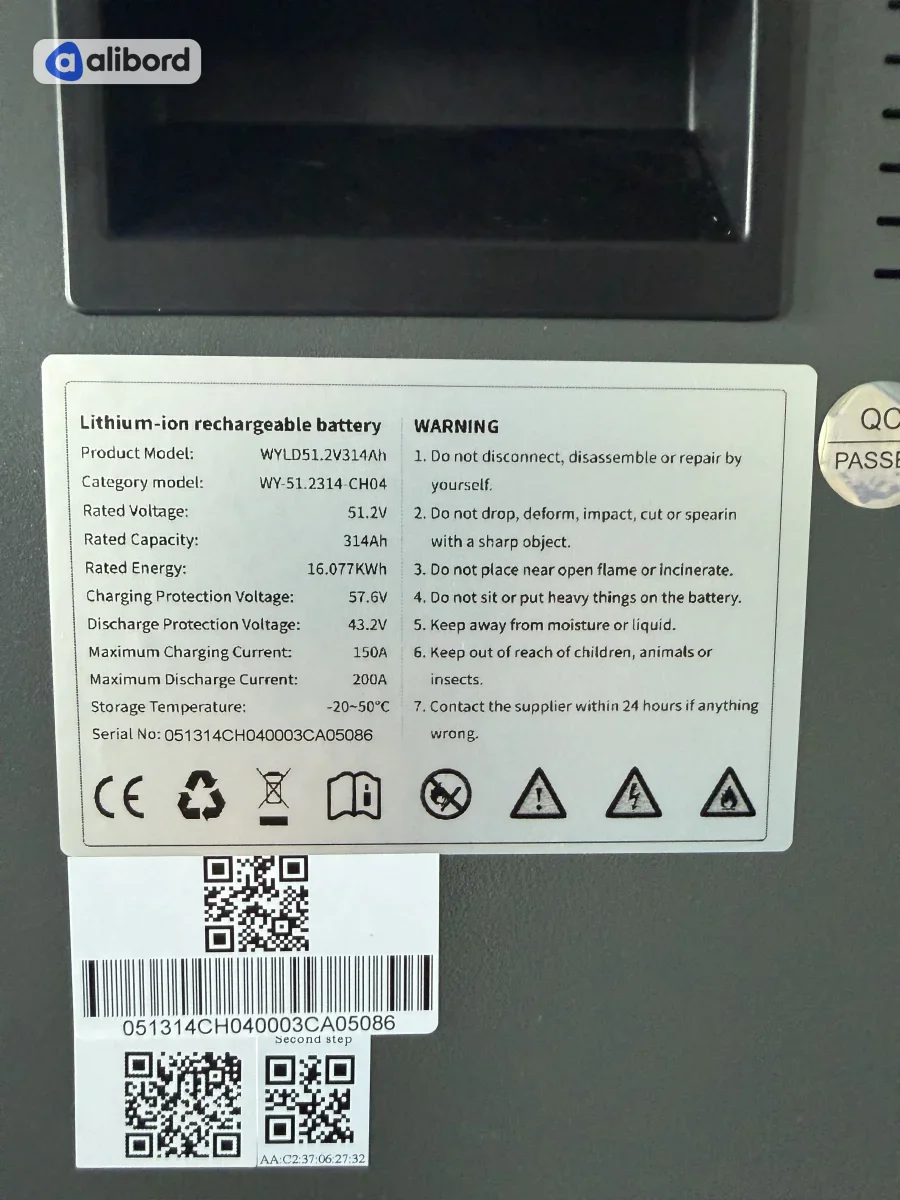 Батарея 16 квт  TTN ENERGY STORAGE LITHIUM BATTERY WYLD51.2V314AH — фото 4