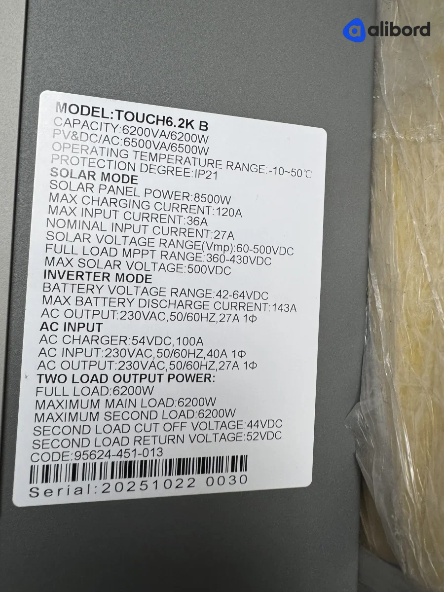 Инвертор TTN 4.2 kw 24v и 6.2 kw 48 вольт