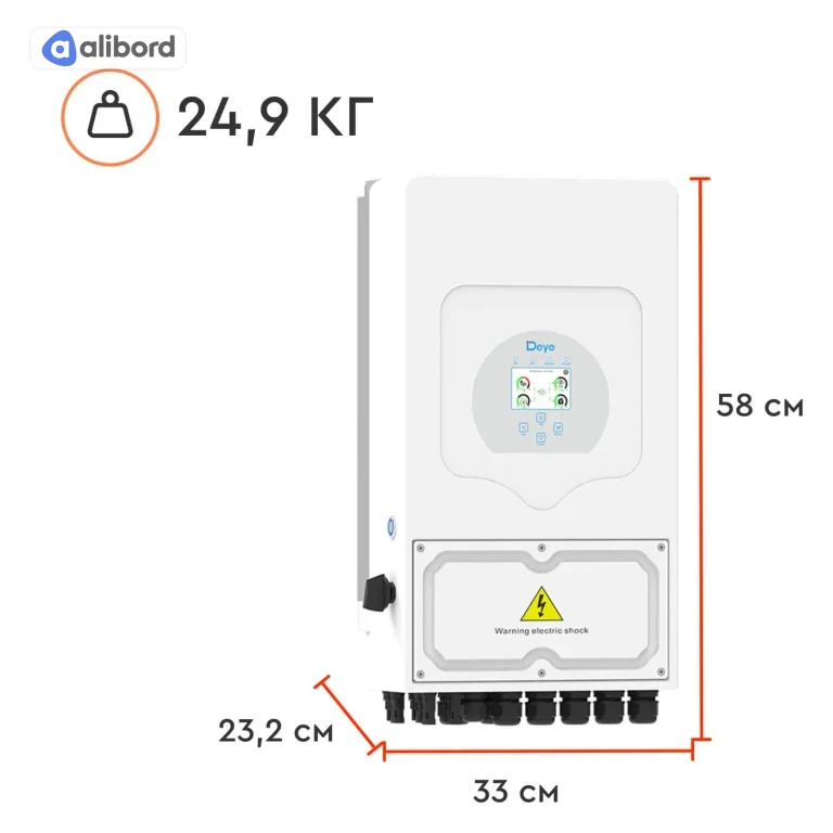 Інвертор SUN-08K-SG05LP1-EU DEYE WIFI (8 KW, 1 ФАЗА, 2 MPPT, LV) — фото 4