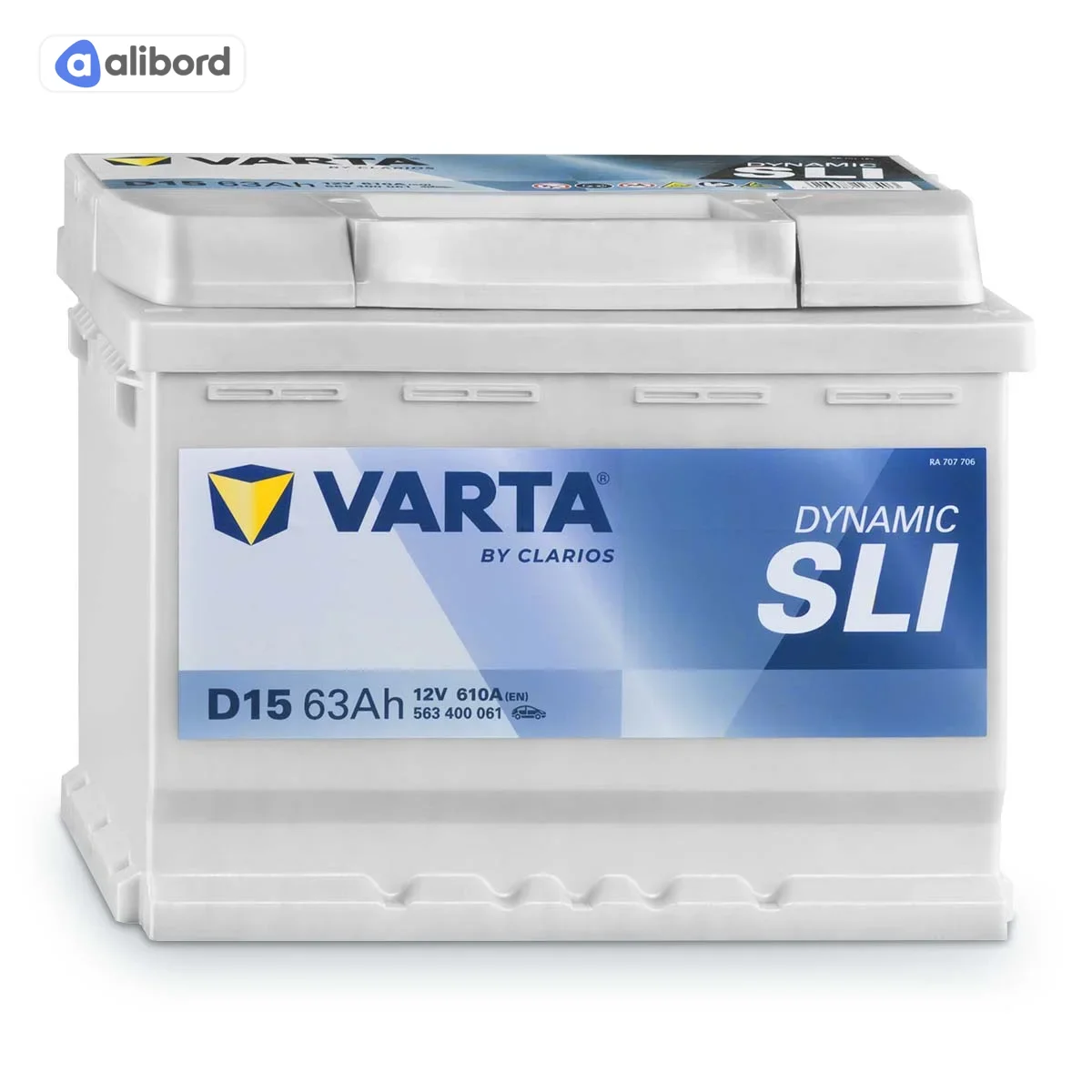 Акумулятор 63Ah-12v VARTA Dynamic SLI (D15) (242x175x190),R,EN610 563 400 061