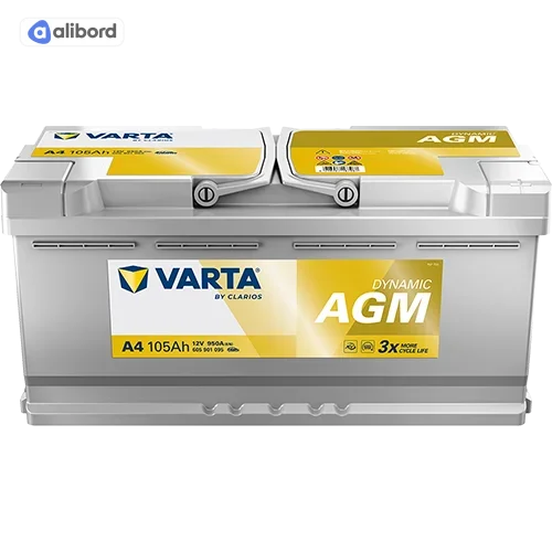 Акумулятор 105Ah-12v VARTA Dynamic AGM (A4) (394х175х190),R,EN950 !КАТ. -20% 605 901 095