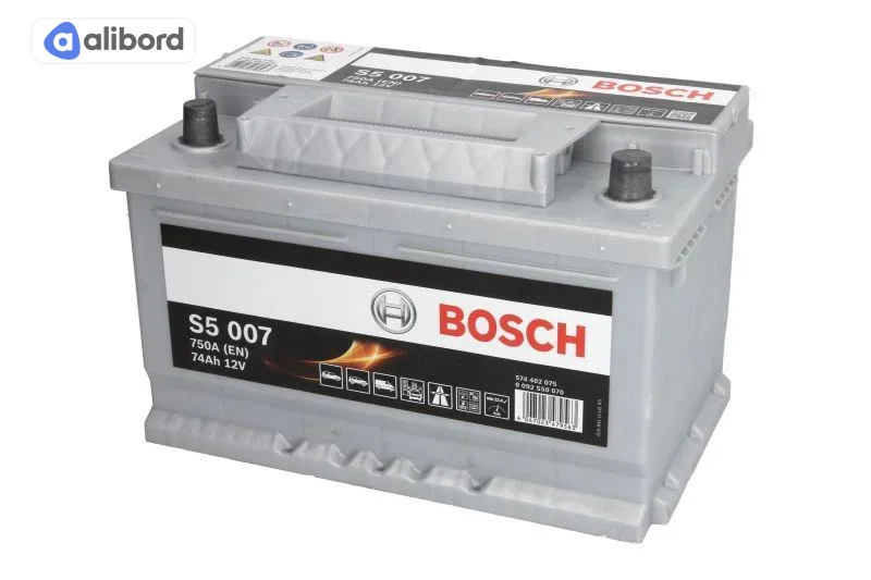 Акумулятор 74Ah-12v BOSCH (S5007) (278x175x175),R,EN750 0092S50070