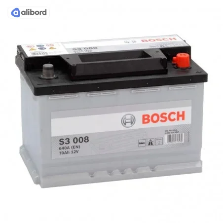 Акумулятор 70Ah-12v BOSCH (S3008) (278x175x190),R,EN640 0092S30080