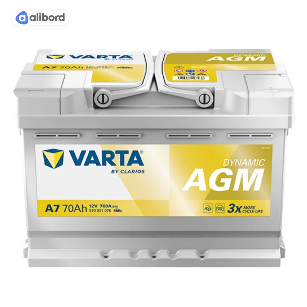 Акумулятор 70Ah-12v VARTA Dynamic AGM (A7) (278х175х190),R,EN760 !КАТ. -15% 570 901 076