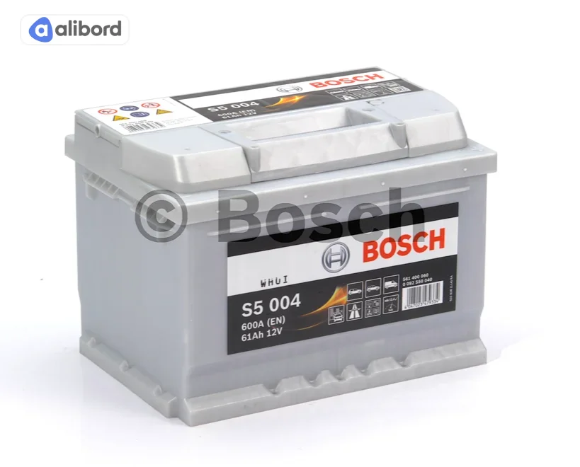 Акумулятор 61Ah-12v BOSCH (S5004) (242x175x175),R,EN600 0092S50040