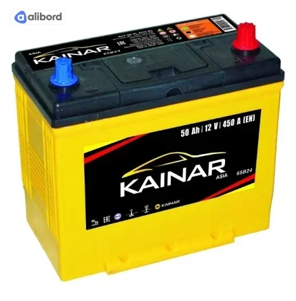 Акумулятор   50Ah-12v KAINAR Asia (236x129x220),R,EN450 тонк.клемми !КАТ. -20% 045 343 0 110 ЖЧ