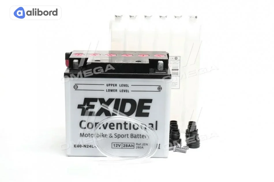 Акумулятор   28Ah-12v Exide (E60-N24L-A) (184х124х169) R, EN280 !КАТ. -15% E60-N24L-A