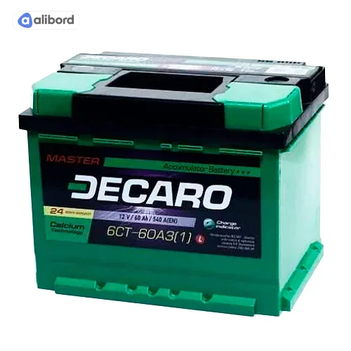 Акумулятор 60Ah-12v DECARO MASTER (242x175x190),L,EN580 6СТ-60 А3 (1) M