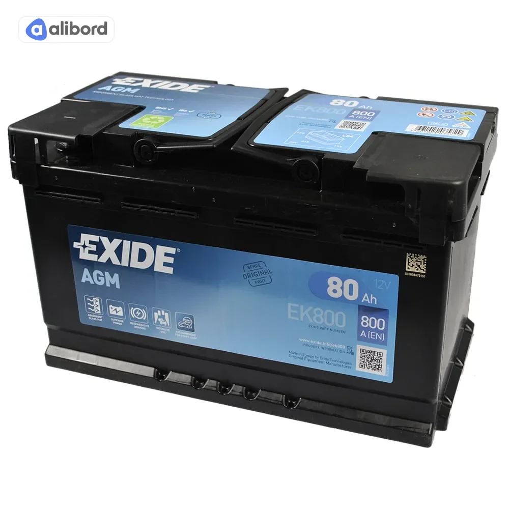 Акумулятор   80Ah-12v Exide AGM (315х175х190),R,EN800 !КАТ. -10% EK800