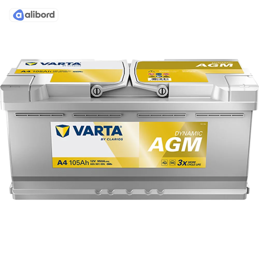 Акумулятор 105Ah-12v VARTA Dynamic AGM (A4) (394х175х190),R,EN950 605 901 095