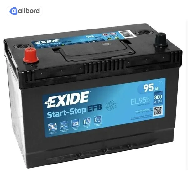 Акумулятор 95Ah-12v Exide EFB (306х173х222), R, EN800 Азія EL954