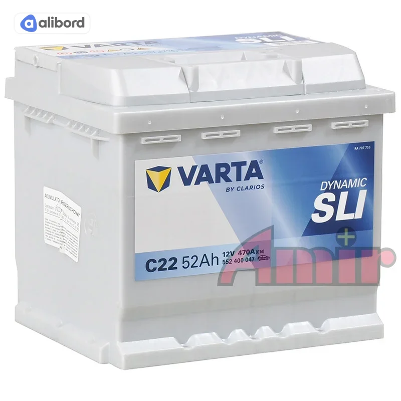 Акумулятор 52Ah-12v VARTA Dynamic SLI (C22) (207x175x190),R,EN470 !КАТ. -15% 552 400 047