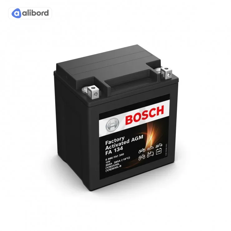Акумулятор  30Ah-12v BOSCH (FA134) (166х126х173),R,EN385 !КАТ. -10% 0986FA1340