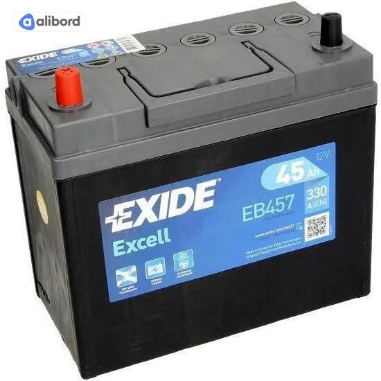 Акумулятор   45Ah-12v Exide EXCELL(234х127х220),R,EN330 !КАТ. -10% EB454