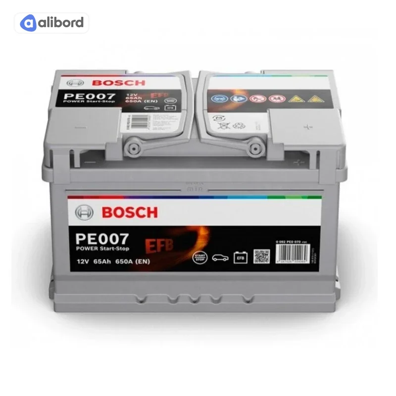 Акумулятор 65Ah-12v BOSCH EFB (S4E07) (278х175х175),R,EN650 0092S4E070
