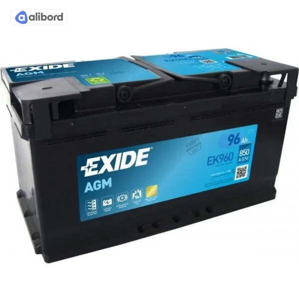 Акумулятор 96Ah-12v Exide AGM (353х175х190),R,EN850 EK960