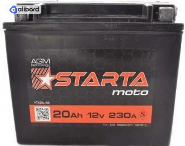 Акумулятор   20Ah-12v STARTA AGM (YTX20L-BS) (175х86х153), EN230 !КАТ. -15% 5237994781