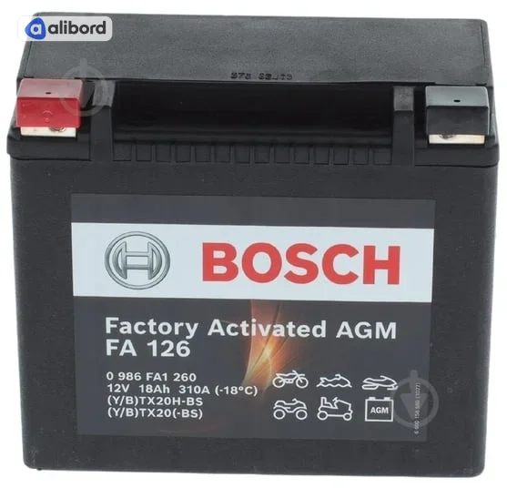 Акумулятор  18Ah-12v BOSCH (FA107) (176х89х154),R,EN310 !КАТ. -20% 0986FA1071