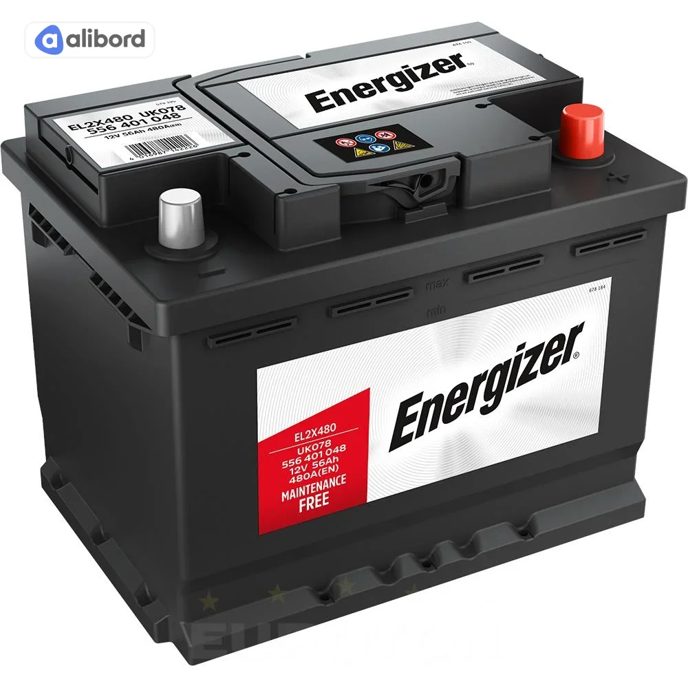 Акумулятор   56Ah-12v Energizer (242х175х190), L,EN480 !КАТ. -10% 556 401 048