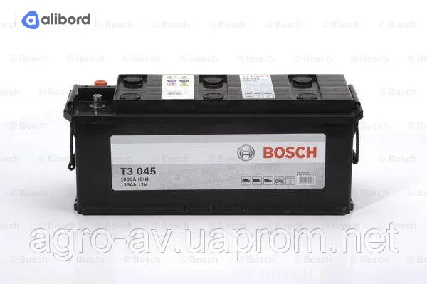 Акумулятор 135Ah-12v BOSCH (T3045) (514x175x210),полярність зворотна (3),EN1000 !КАТ. -15% 0092T30450
