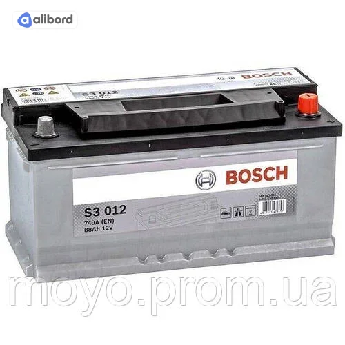 Акумулятор 88Ah-12v BOSCH (S3012) (353x175x175),R,EN740 0092S30120