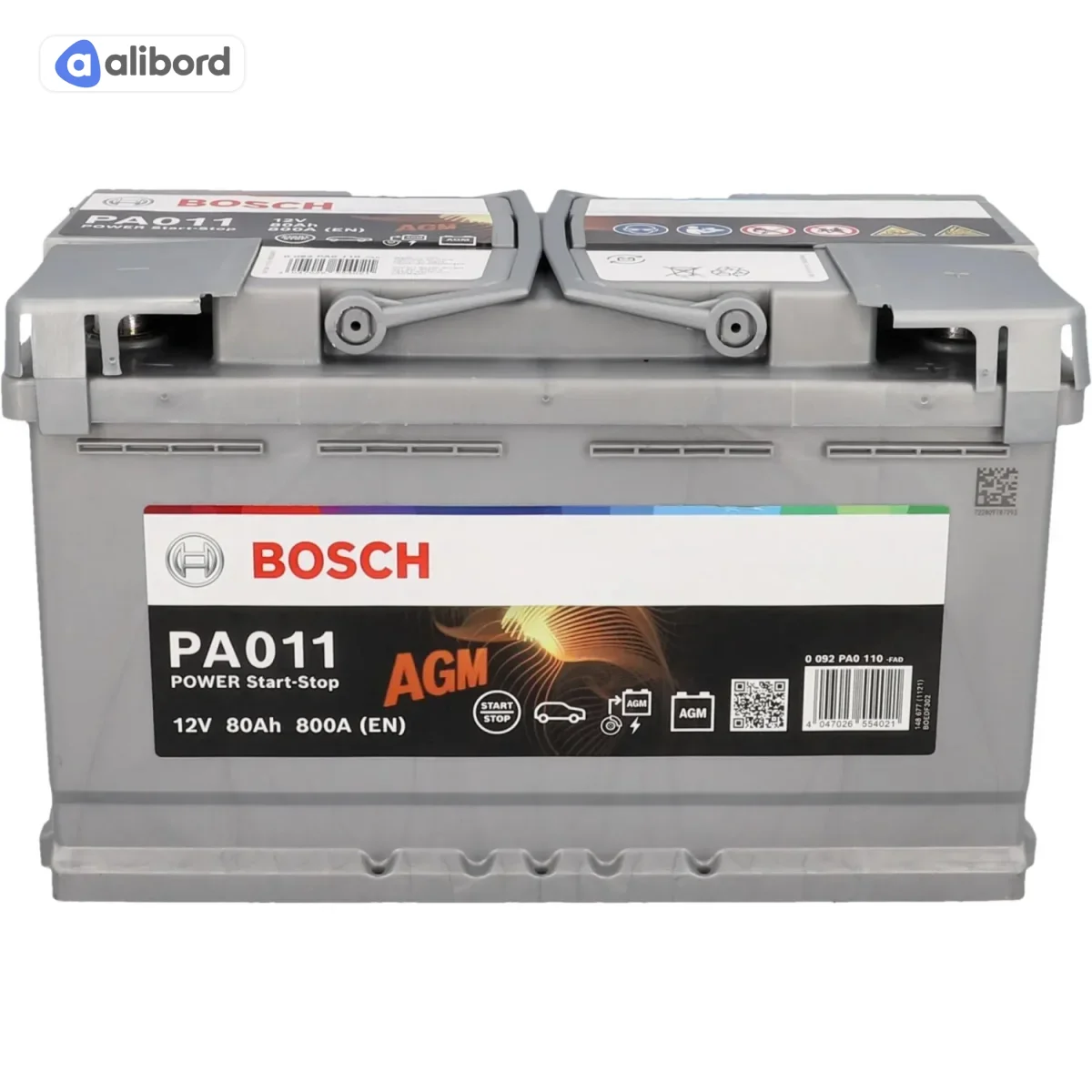Акумулятор   80Ah-12v BOSCH AGM (S5A11) (315x175x190),R,EN800 !КАТ. -10% 0092S5A110