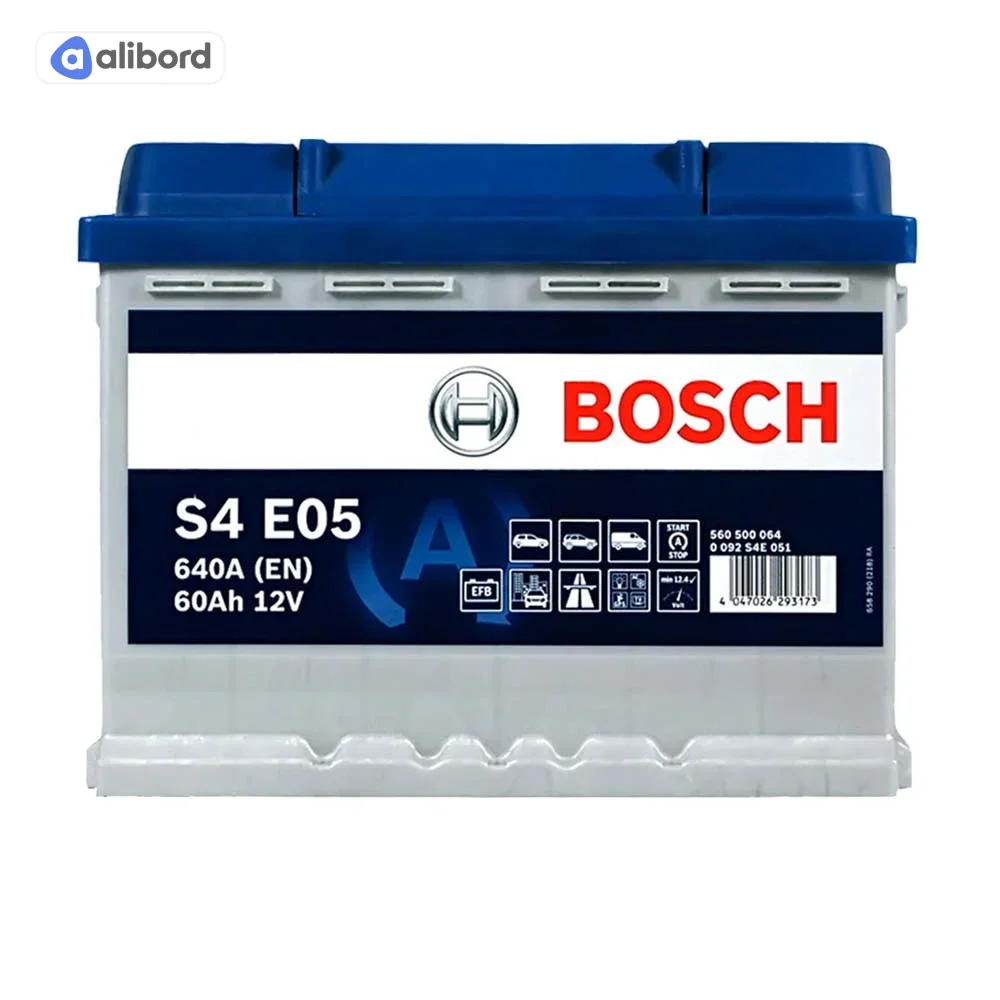 Акумулятор   60Ah-12v BOSCH EFB (S4E05) (242x175x190),R,EN640 !КАТ. -10% 0092S4E051