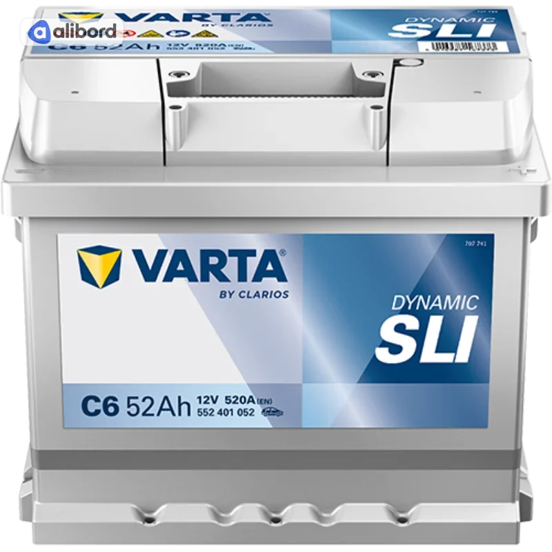 Акумулятор 52Ah-12v VARTA Dynamic SLI (C6) (207х175х175),R,EN520 !КАТ. -15% 552 401 052