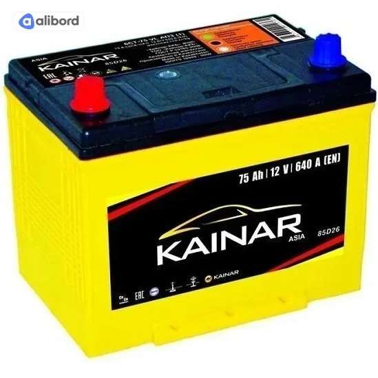 Акумулятор   75Ah-12v KAINAR Asia (258x173x220),L,EN640 !КАТ. -10% 070 341 1 110