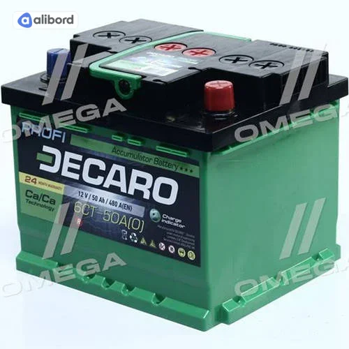 Акумулятор 50Ah-12v DECARO PROFI (207x175x175),R,EN480 6СТ-50 А3 (0) PRO