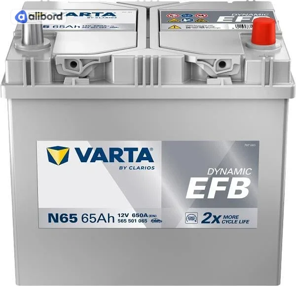 Акумулятор 65Ah-12v VARTA Dynamic EFB (D54) (278х175х175),R,EN650 !КАТ. -10% 565 500 065