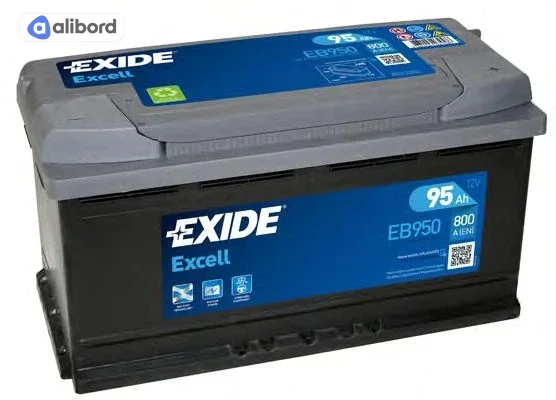 Акумулятор   95Ah-12v Exide EXCELL(353х175х190),R,EN800 !КАТ. -10% EB950