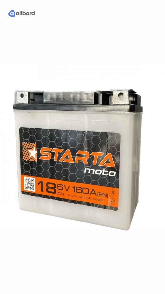 Акумулятор   18Ah-6v StartBOX MOTO 3МТС-18С (148х86х107) EN160 клемма плоская !КАТ. -10% 5237994734