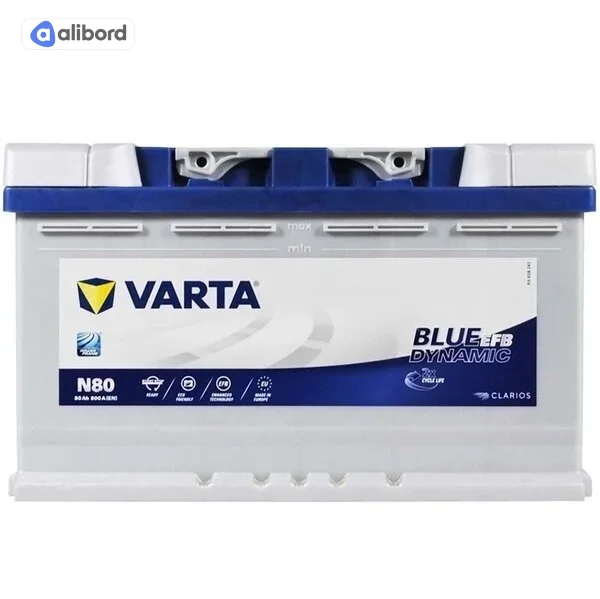 Акумулятор 80Ah-12v VARTA Dynamic EFB (N80) (314х175х190),R,EN800 580 500 080