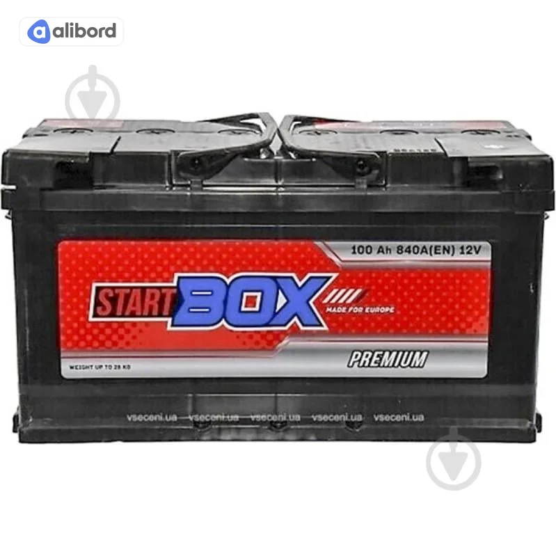 Акумулятор  100Ah-12v StartBOX Premium (352x175x190),R,EN840 !КАТ. -10% 52371101288