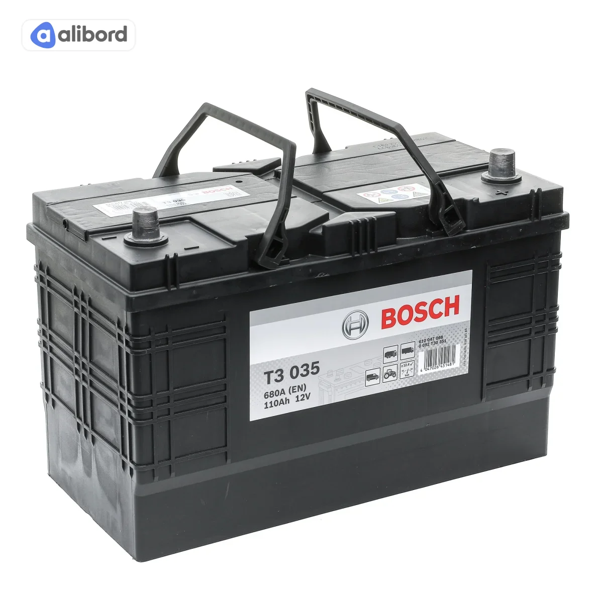 Акумулятор 110Ah-12v BOSCH (T3037) (349x175x235),R,EN680 0092T30371