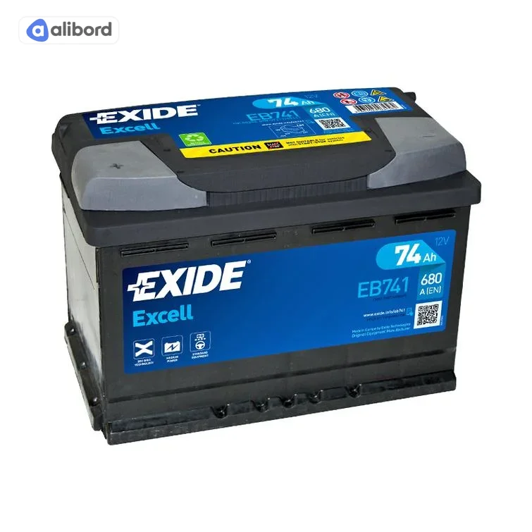 Акумулятор   74Ah-12v Exide EXCELL(278х175х190),R,EN680 !КАТ. -15% EB740
