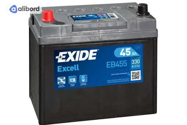 Акумулятор 45Ah-12v Exide EXCELL (234х127х220), L, EN330 Азія EB455