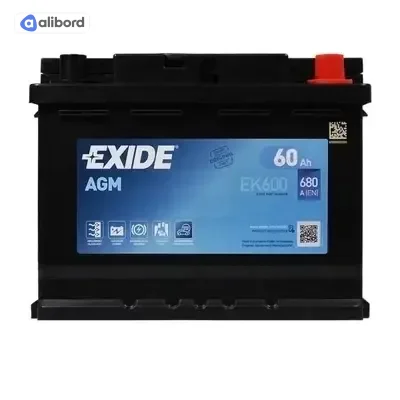 Акумулятор 60Ah-12v Exide AGM (242х175х190), R, EN680 EK600