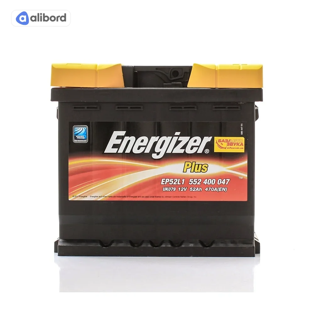 Акумулятор 52Ah-12v Energizer Plus (207х175х190), R, EN470 552 400 047