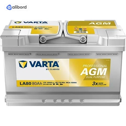 Акумулятор 80Ah-12v VARTA Dynamic AGM (A6) (315х175х190),R,EN800 580 901 080