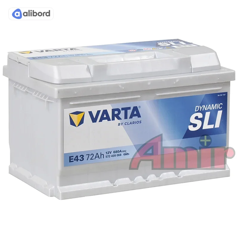 Акумулятор 72Ah-12v VARTA Dynamic SLI (E43) (278х175х175),R,EN680 572 409 068