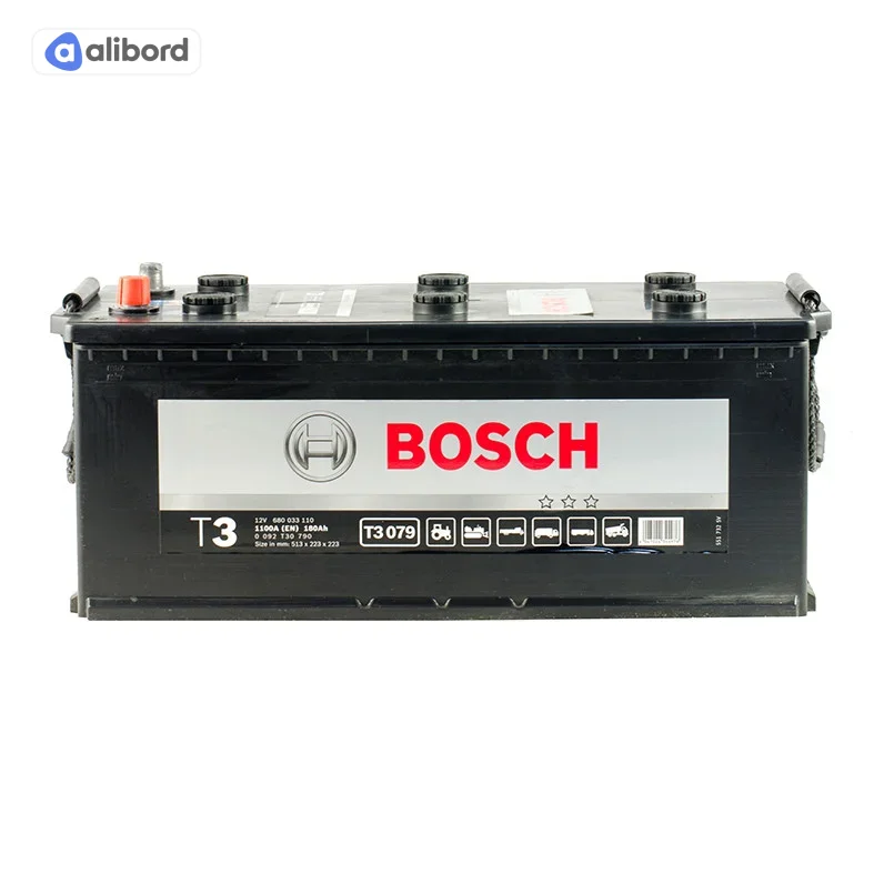 Акумулятор  180Ah-12v BOSCH (T3079) (513x223x223),полярність пряма (4),EN1100 !КАТ. -10% 0092T30790