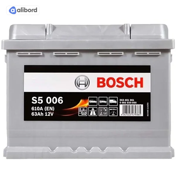 Акумулятор 63Ah-12v BOSCH (S5006) (242x175x190),L,EN610 0092S50060